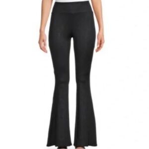 Black Flare High-Rise Pants